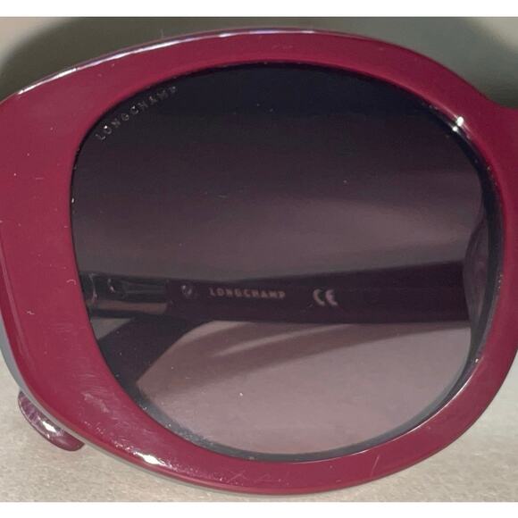 Authentic Designer Longchamp LO601S Two-Tone Retro Butterfly Sunglasses w/ Case main image 8